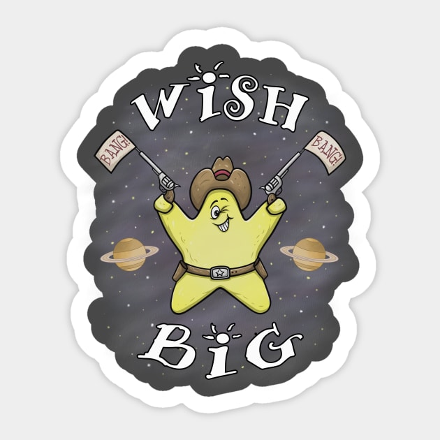 Shooting Star Wish Big Sticker by FrontalLobe